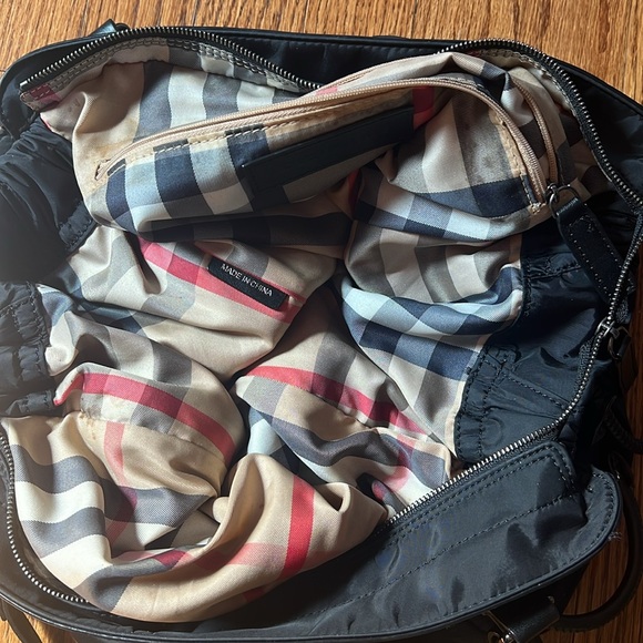 Burberry Black Nylon Leather Buckleigh Tote Bag - Picture 10 of 12